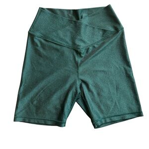 Aerie Green Bike Shorts Athletic Style